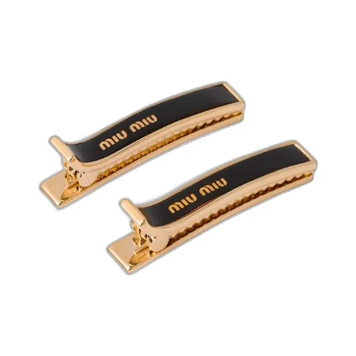 Enameled Metal Hair Clips