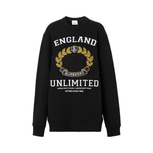 Burberry Logo Embroidered Crewneck Sweatshirt