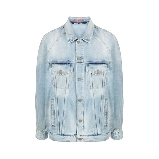 Palm Angels Distressed Logo Patch Jacket