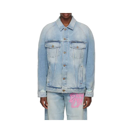 Palm Angels Distressed Logo Patch Jacket