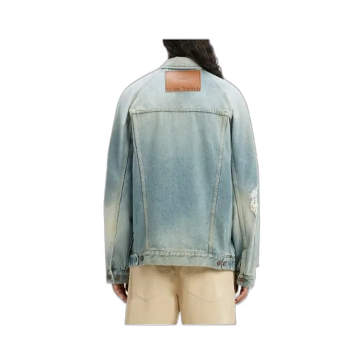 Palm Angels Distressed Logo Patch Jacket