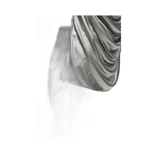 Draped Top In Laminated Jersey