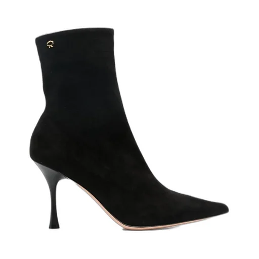 Gianvito Rossi Dunn Pointed-Toe Ankle Boots