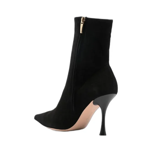 Gianvito Rossi Dunn Pointed-Toe Ankle Boots
