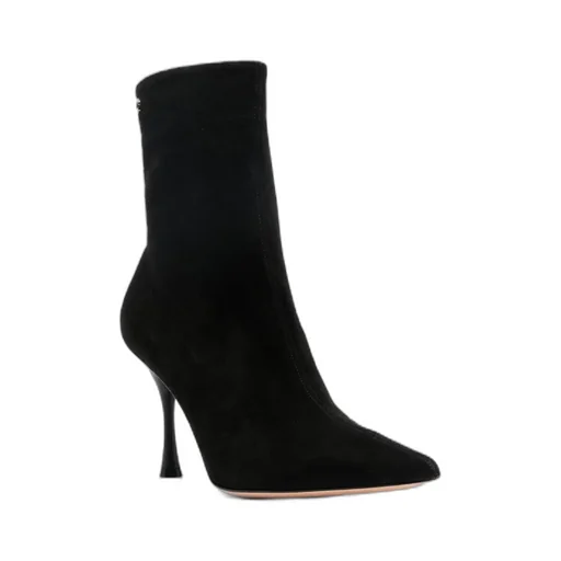 Gianvito Rossi Dunn Pointed-Toe Ankle Boots