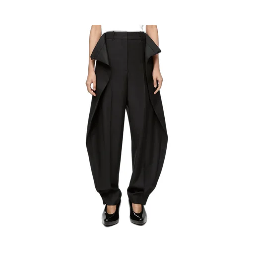Pleated Trousers In Wool Twill