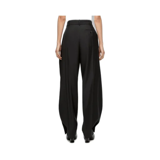 Pleated Trousers In Wool Twill