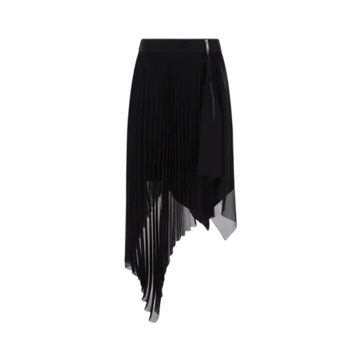 Asymmetrical Pleated Skirt