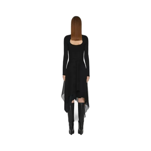 Asymmetrical Pleated Skirt