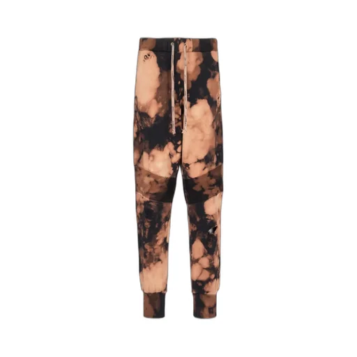 Cotton Jogging Bottoms With Burnt Print