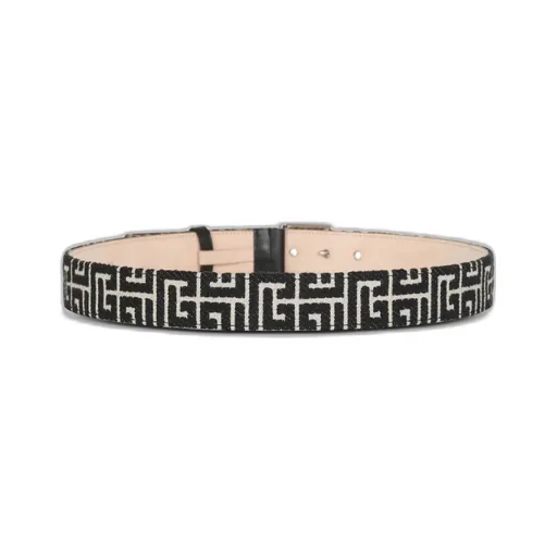 Balmain Monogrammed Buckle Belt