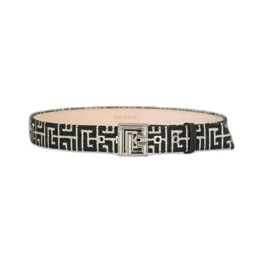 Balmain Monogrammed Buckle Belt