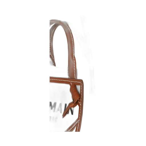 B-Army Mini Canvas Shopping Bag With Leather Inserts