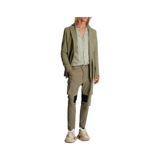 Cotton Cargo Trousers With Inserts