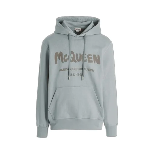 Alexander Mcqueen Logo Printed Drawstring Hoodie