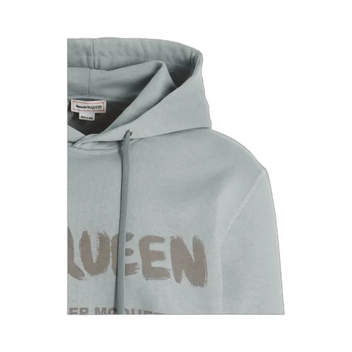 Alexander Mcqueen Logo Printed Drawstring Hoodie