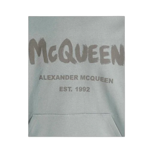 Alexander Mcqueen Logo Printed Drawstring Hoodie