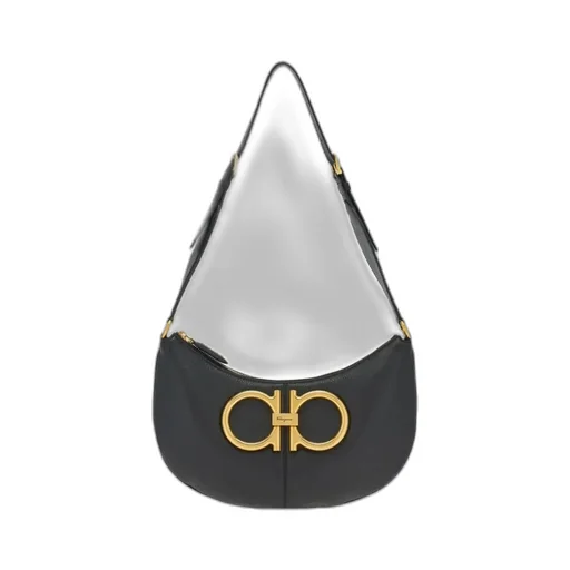 Salvatore Ferragamo Maxi Gancini Shoulder Bag