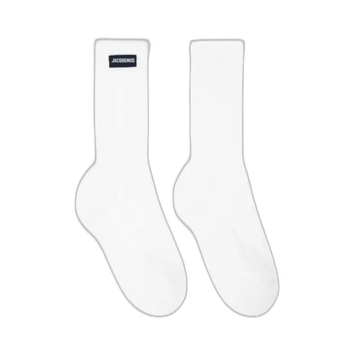 Logo-Patch Ribbed Socks