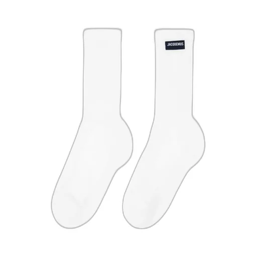 Logo-Patch Ribbed Socks