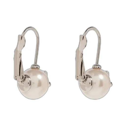 Logo-Embossed Pearl Earring