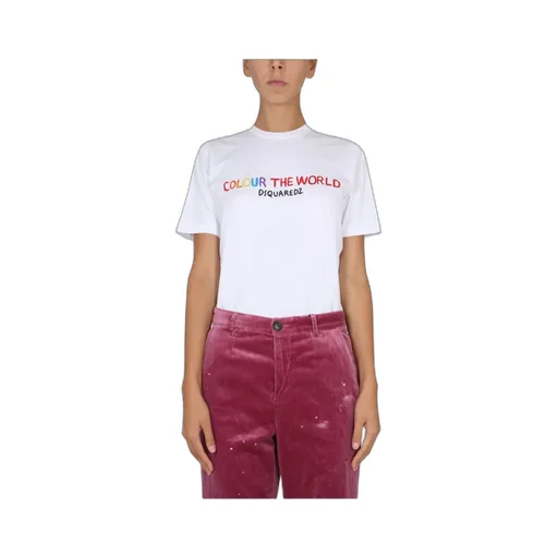 Dsquared2 Logo Printed Crewneck T-Shirt