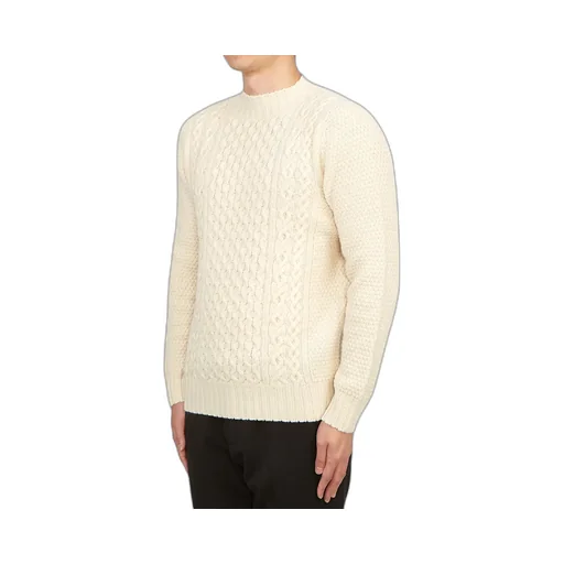 Cable-Knit Fitted Jumper