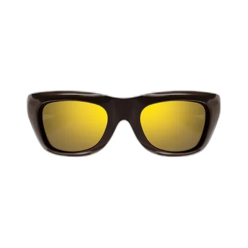 Two-Tone Rectangle-Frame Sunglasses