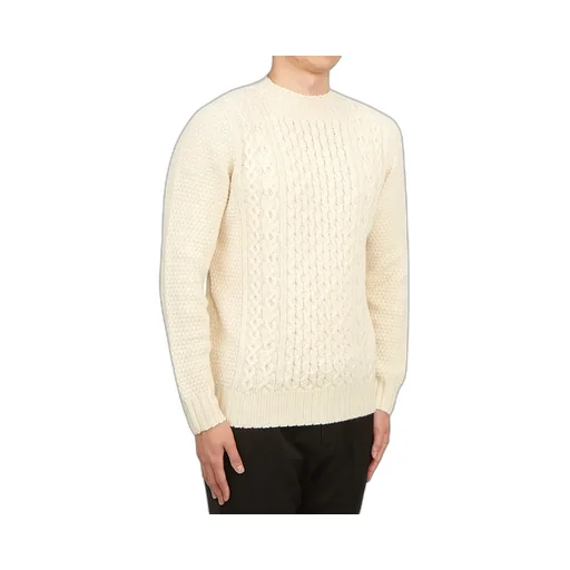 Cable-Knit Fitted Jumper