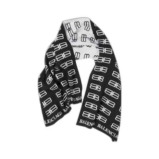 Sciarpa Plaid Bb Icon Da Uomo In Nero