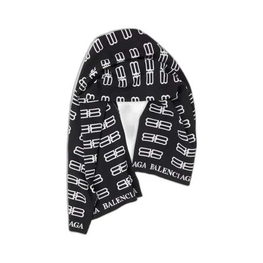 Sciarpa Plaid Bb Icon Da Uomo In Nero