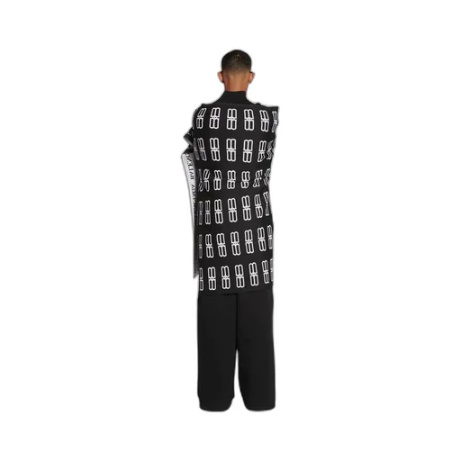 Sciarpa Plaid Bb Icon Da Uomo In Nero