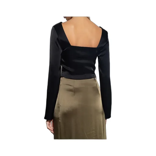 Bintou Draped Asymmetric-Hem Top