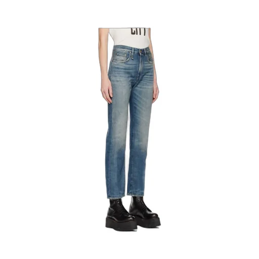 Washed Cropped Jeans