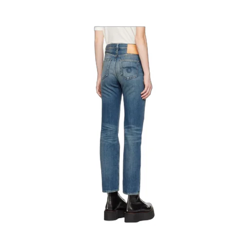 Washed Cropped Jeans