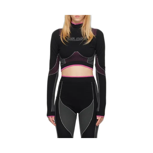Balmain High Neck Seamless Cropped Top