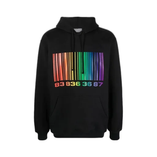 Bar Code Printed Hoodie