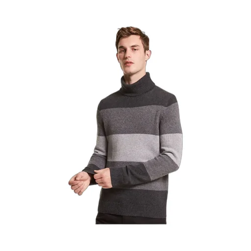 Turtleneck Striped Sweater