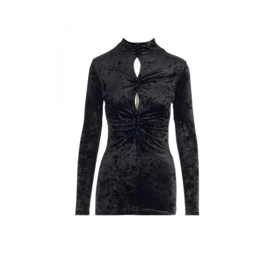 Isabel Marant Cut-Out Velvet Top