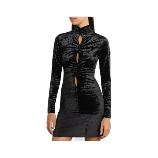 Isabel Marant Cut-Out Velvet Top