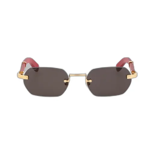 Cartier Rectangular Rimless Sunglasses
