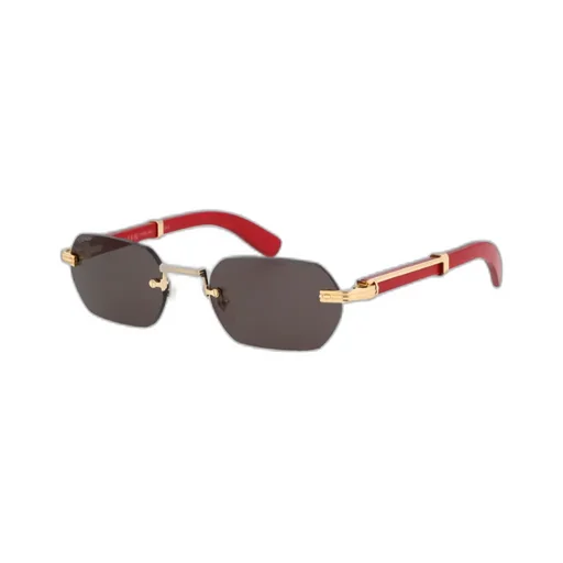 Cartier Rectangular Rimless Sunglasses