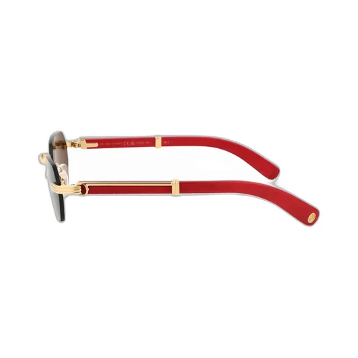 Cartier Rectangular Rimless Sunglasses