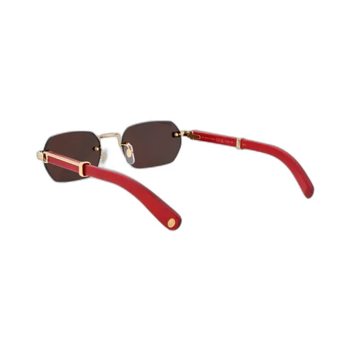 Cartier Rectangular Rimless Sunglasses