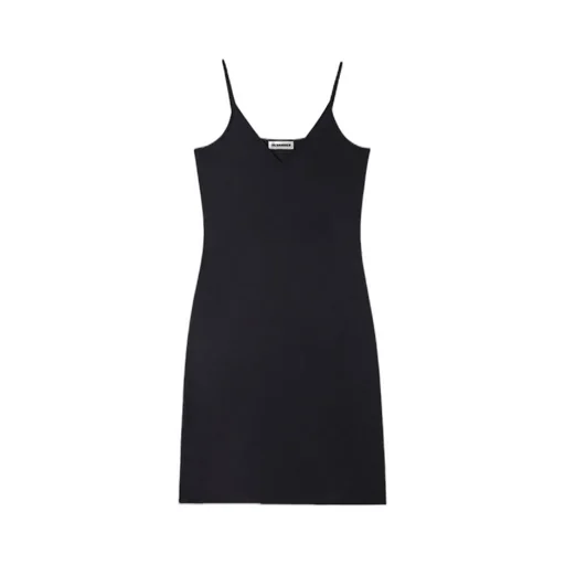 Jil Sander V-Neck Sleeveless Slip Mini Dress