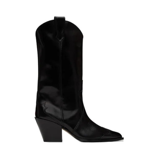 70Mm Pointed-Toe Leather Boots