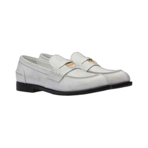 Miu Miu Logo Detailed Slip-On Penny Loafers