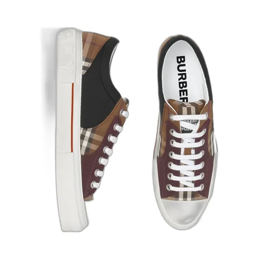 Vintage Check Patchwork Sneakers