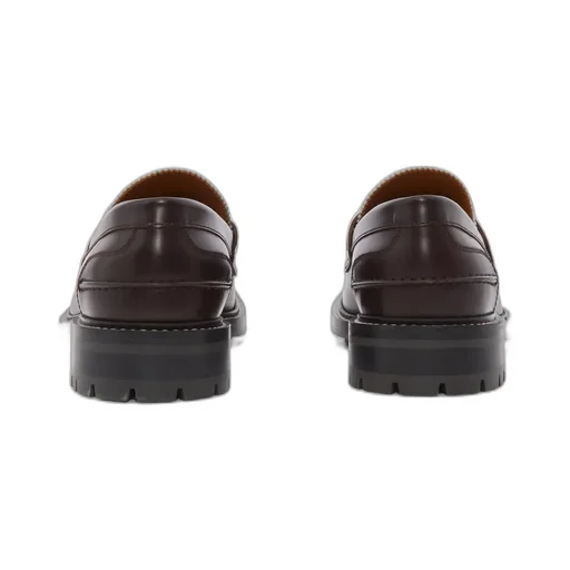 Vintage Check Leather Loafers