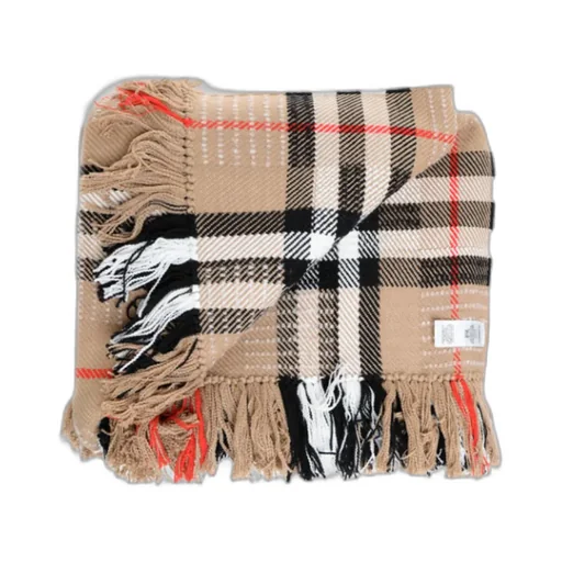 Burberry Checked Fringed Scarf